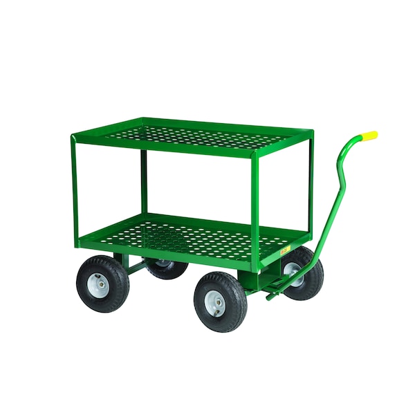 Wagon Truck, 12 ga. Steel, 1000 lb Load Capacity, 2 Shelves